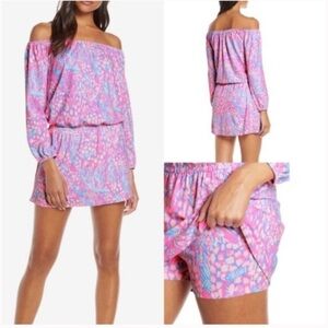NWT Lilly‎ Pulitzer Lana Skort Romper Pink Sorbet High Altitude Size Large